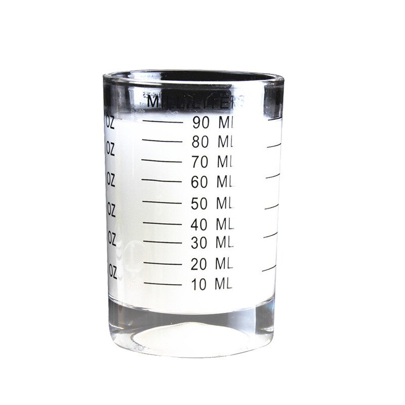 Caffeine Beaker Mug Graduated Beaker Mug with Handle Borosilicate Glass Cup Multi-Function Food Grade Measuring Cup: 90ml