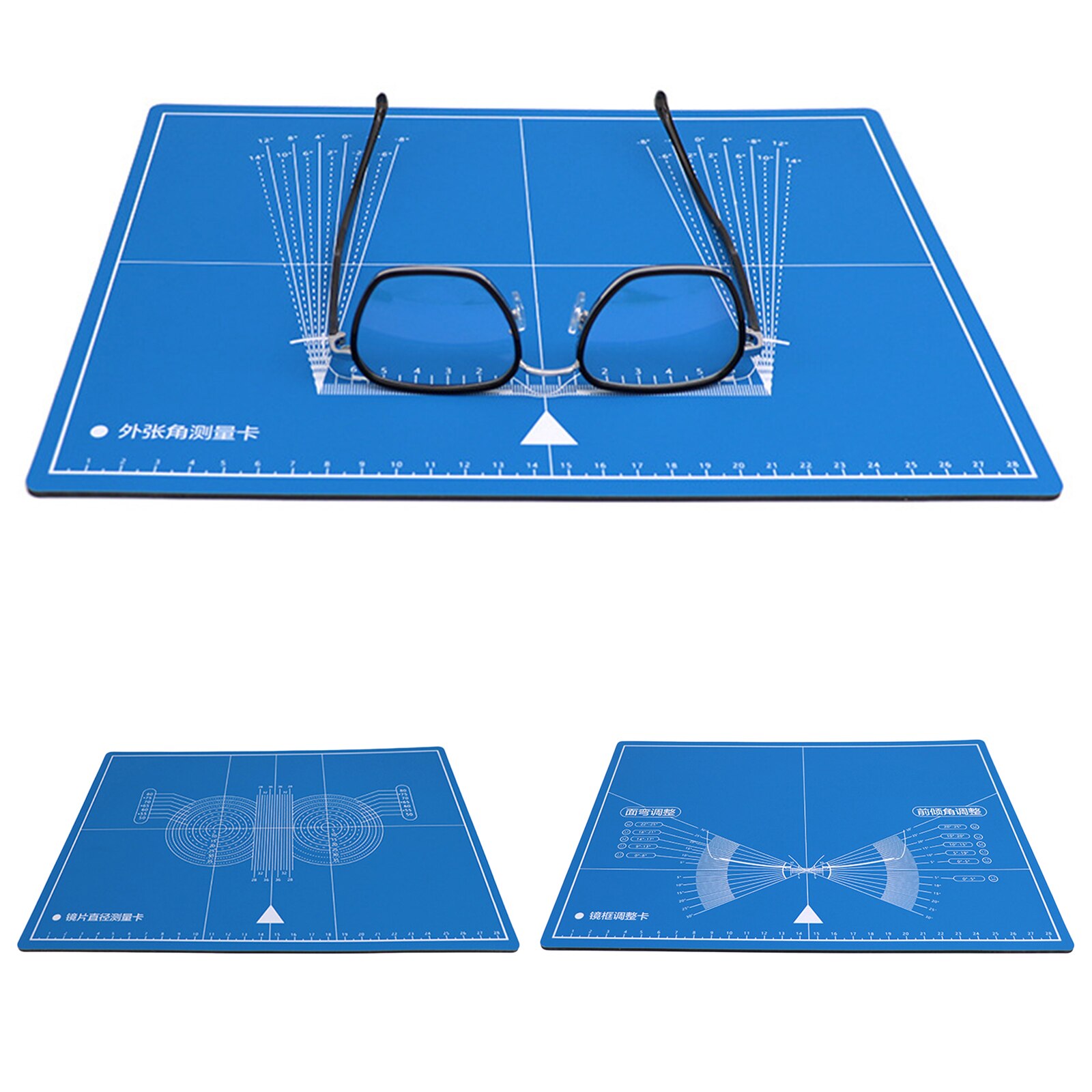 Double Side Glasses Frame Adjustment Lens Diameter Measurement Pad Test Card External Opening Angle Measurement Repair Accessory