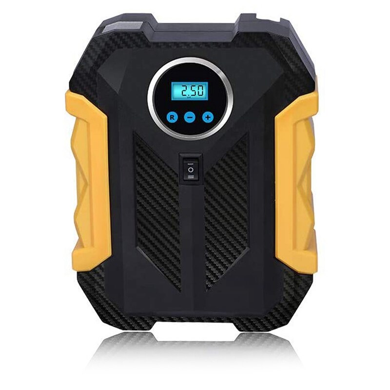 12V Car Air Pump Hand Held Portable Tire Inflator,22 Cylinder ligent Digital Display Air Compressor, with LED Light