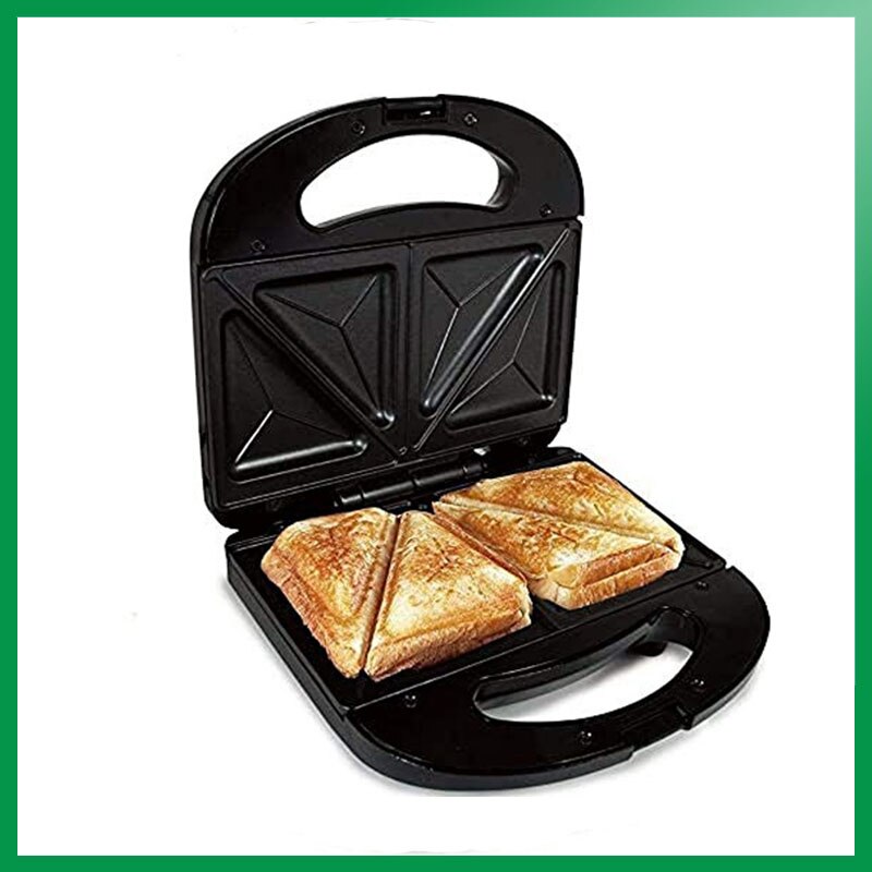 Mini Cocina Portatil Sandwichera Eléctrica Planchadora Bocadillera Cuadrado 2 Rebanadas Maquinas para Desayuno Rapida Potente Resistente Antiadherente Limpieza Parrilla Asar Panini 750W