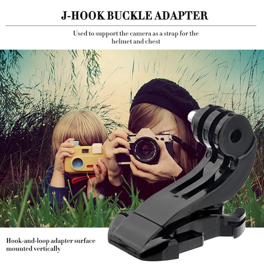 1 Stuks J-haak Gesp Oppervlak Mount Voor Yi Sjcam SJ4000 SJ5000 SJ7000 Voor Gopro 7 6 5 4 3 Actie Camera