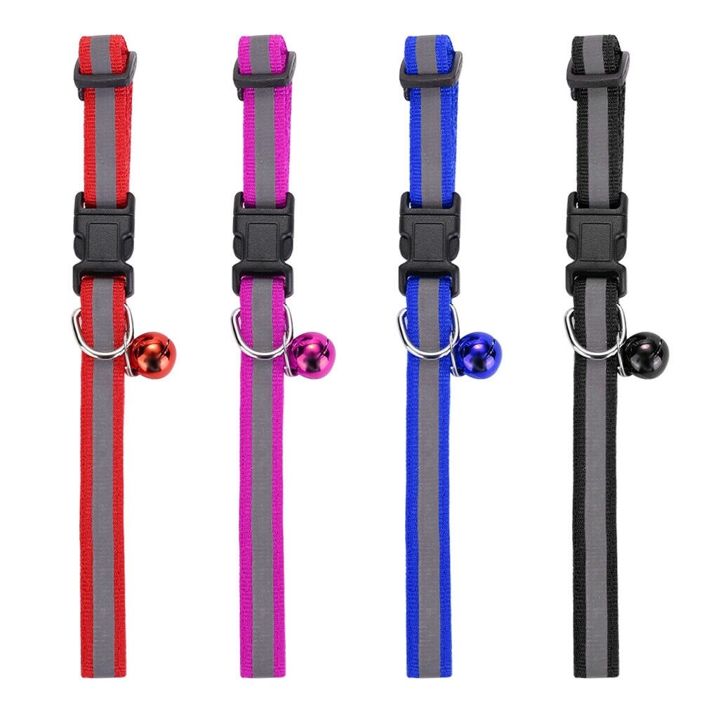 Collier réfléchissant en Nylon clignotant pour chat et chien