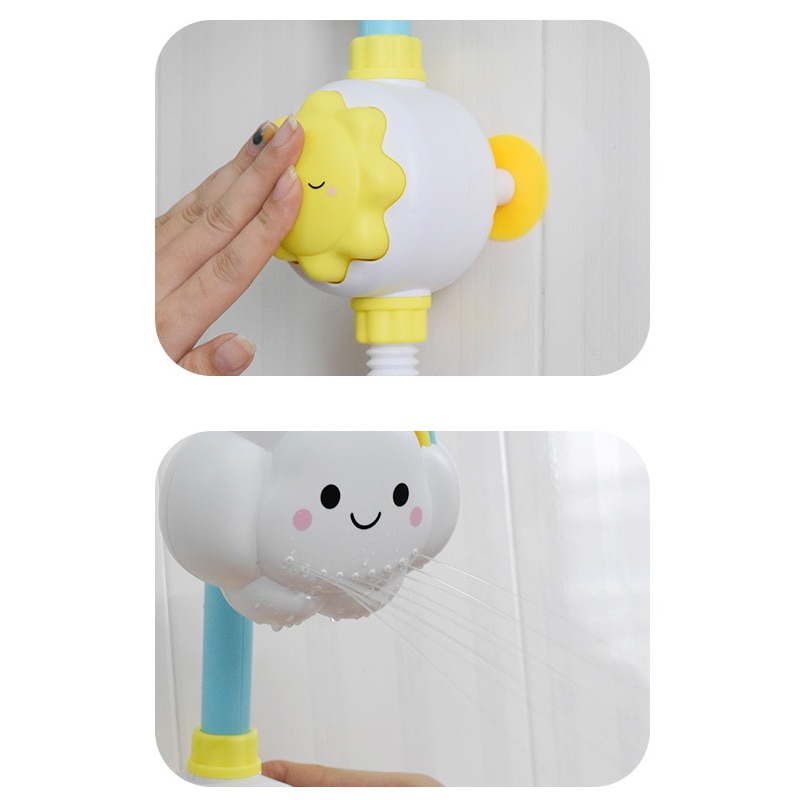 Nuovi giocattoli da bagno per giochi d&#39;acqua per bambini nuvole modello rubinetto doccia spruzzo d&#39;acqua giocattolo per bambini schizzi Sprinkler bagno regalo per bambini