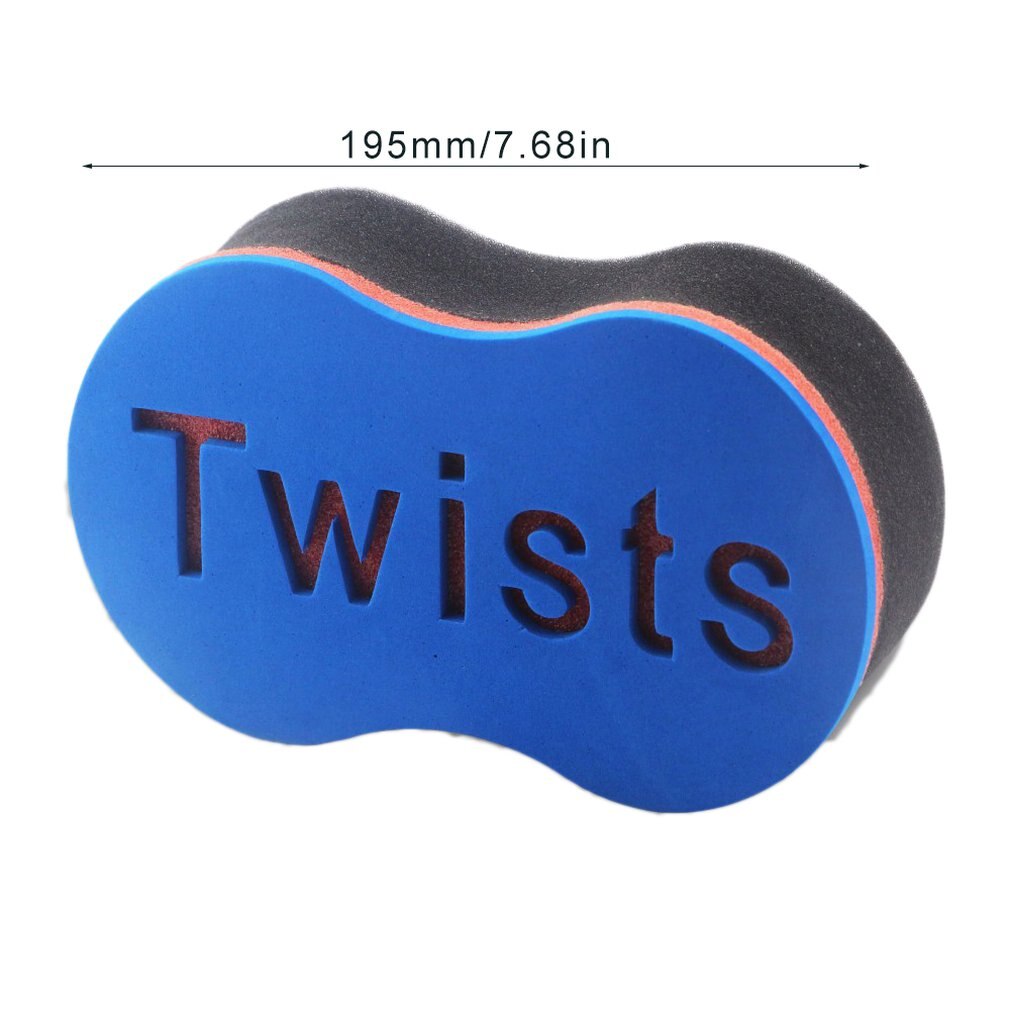 Oval Double Sides Magic twist hair brush sponge,Sponge Brush for Natural,afro coil wave dread sponge brushes Free Ship