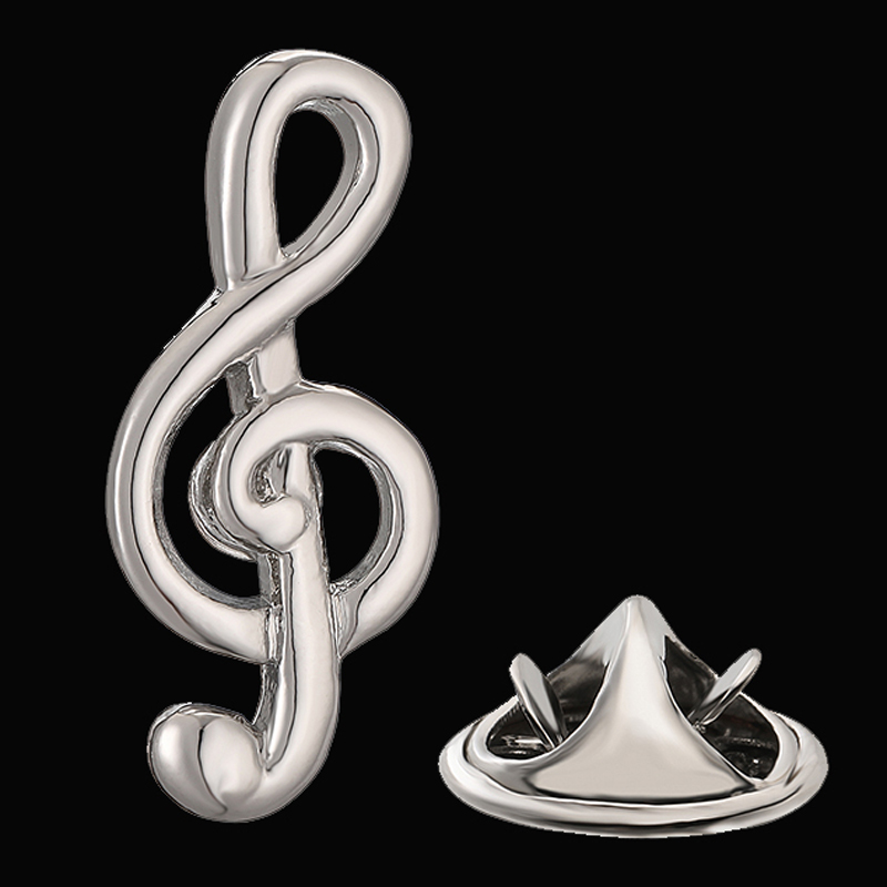 Klassisk Broche Musikk - Gitar, Piano, Tromme - Slipsnål Til Hatt, Skjerf, Skjorter: Lys gul farge