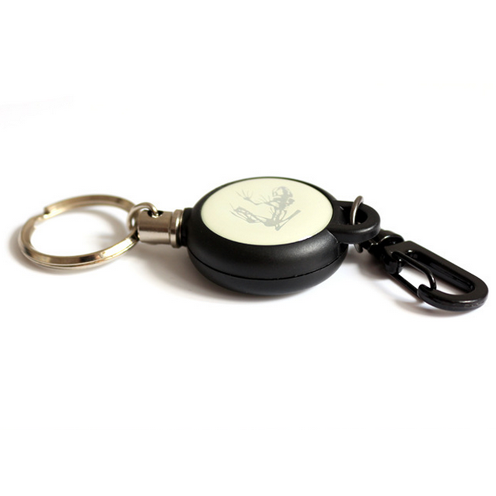 60cm Versenkbare Schlüsselbund Halter Recoil Erweiterbar Metall Draht Schlüssel Kette Ring Clip Pull Schlüsselring Zurückziehen Stahl Draht Gürtel Key