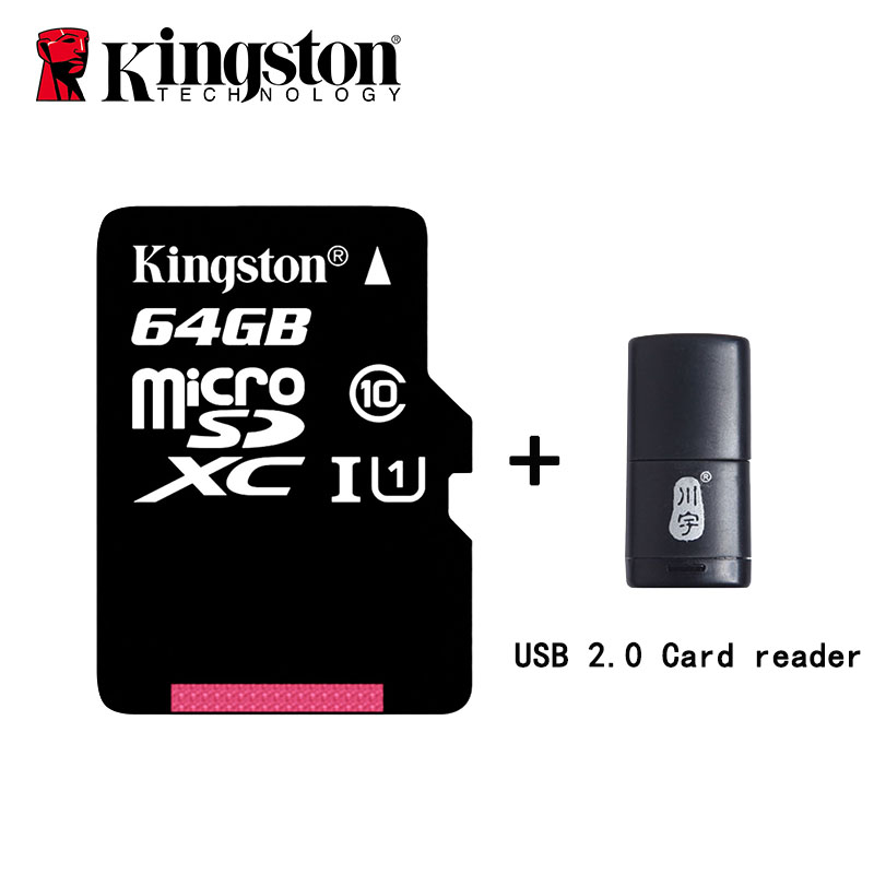 Oryginalny Kingston karta MicroSD karta pamięci Flash 64GB 128G 32GB 16G Class10 TF karty microSDHC microSDXC micro sd 8GB do telefonu: 64G-C286