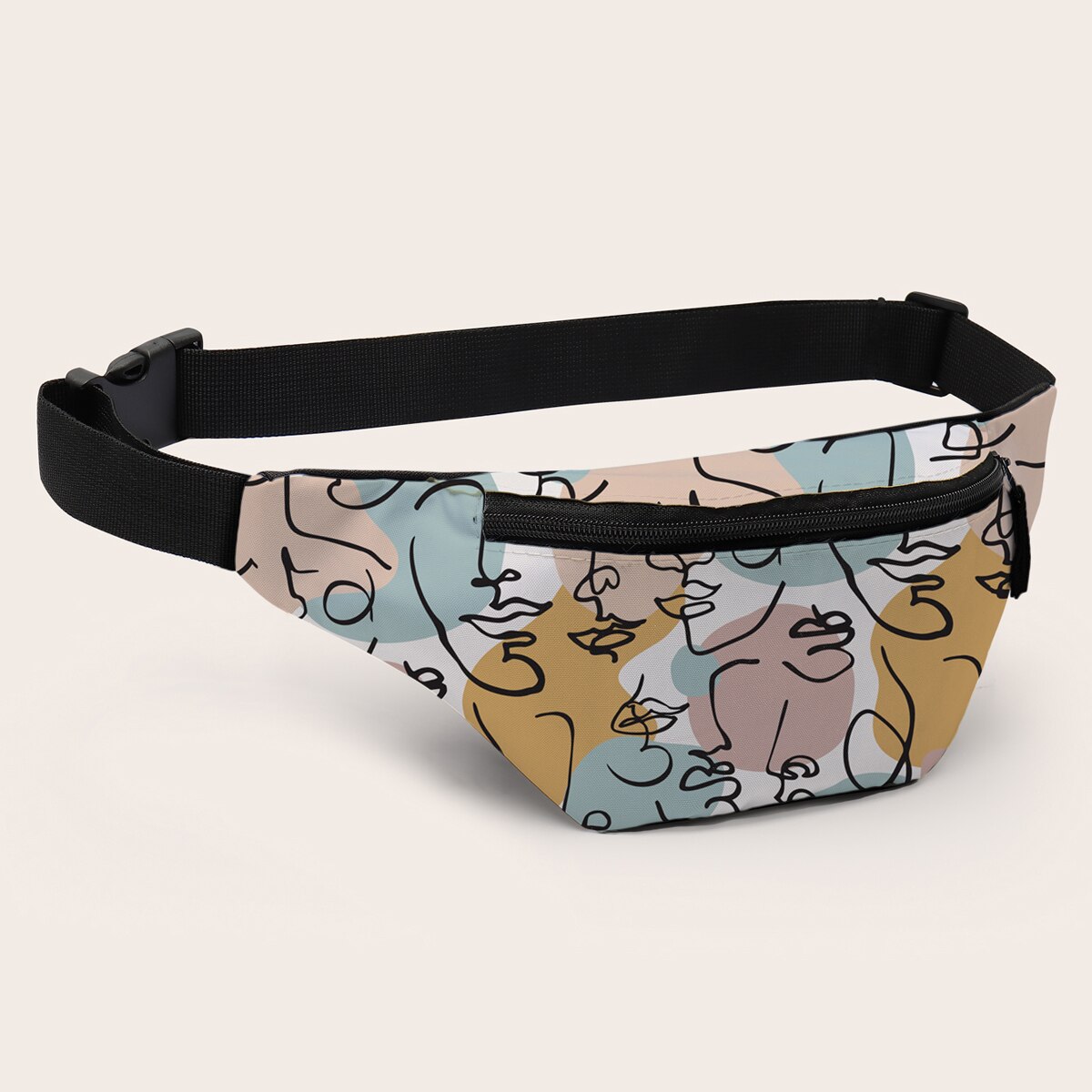 Deanfun Fanny Pack For Women Personal Printed Waist Bag For Girls Hip Bag Belt Pack For Travel 18069