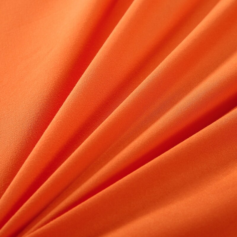 Dobbelt farve orange og gul lagen sengetøj sæt dynebetræk pudebetræk king dronning dobbelt fuld tvilling enkelt størrelse 3/4 stk
