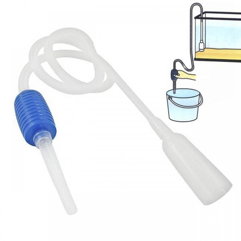 Aquarium Water Filter Fish Tank Gravel Vacuum Cleaning Cleaner Siphon Pump Hang Up Tank Strainer Water Changing Tool