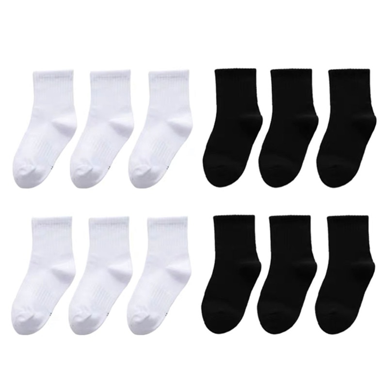 20 peças = 10 pares crianças meias primavera &amp; outono algodão de alta qualidade meninas meninos meias 1-9 ano crianças meias