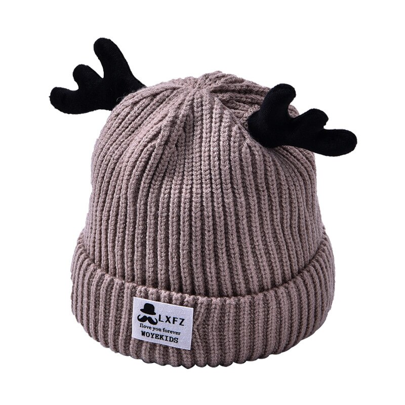 Chapéu de lã do bebê de malha outono e inverno crianças espessamento meninas bebê meninos crianças versão coreana da maré 0-4 anos de idade: Vermelho