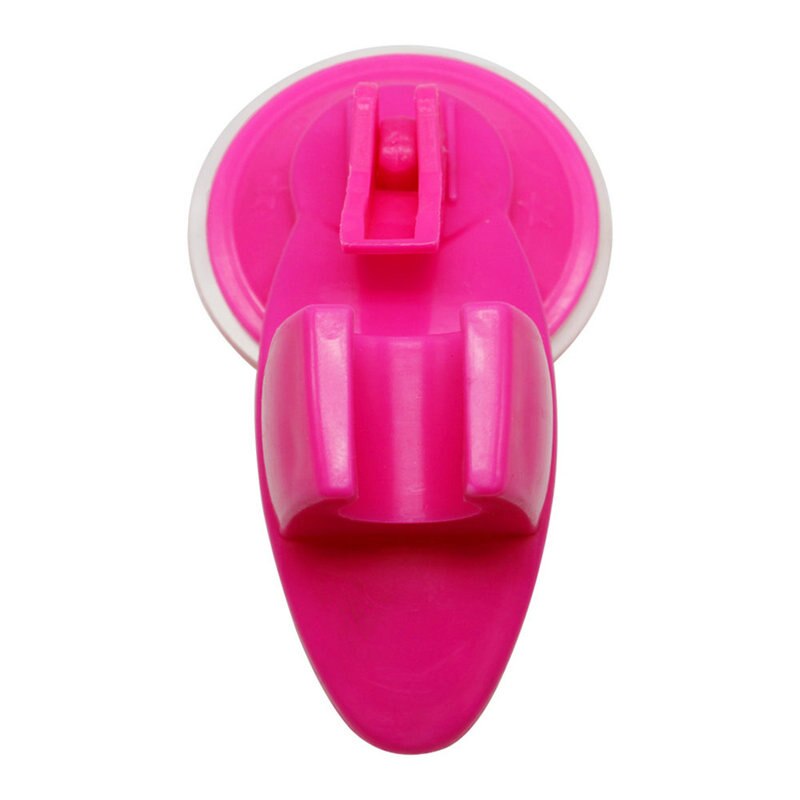 Movable Universal Vacuum Suction Cup Base Bathroom Shower Movable bathroom shower head holder: peach