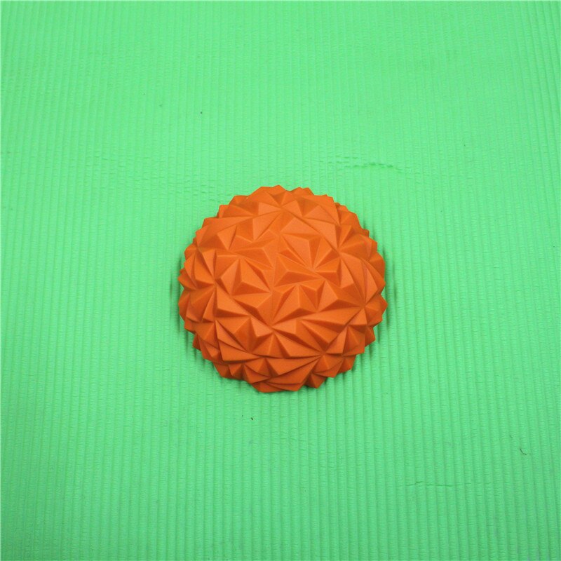 Børns sans træning yoga halvkugle vandterning diamant mønster ananas kugle fodmassage bold legetøj fræk fort patent: Orange