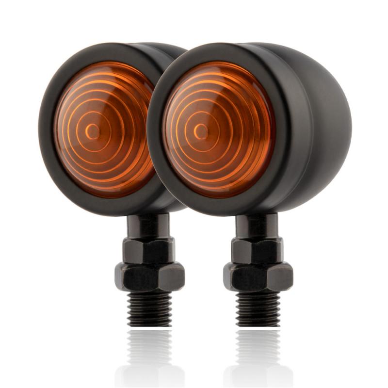 2Pcs Motorcycle Knipperlichten Indicator Light Retro Bullet Flashers Led Blubs Lamp Voor Harley Motorfiets Accessoires
