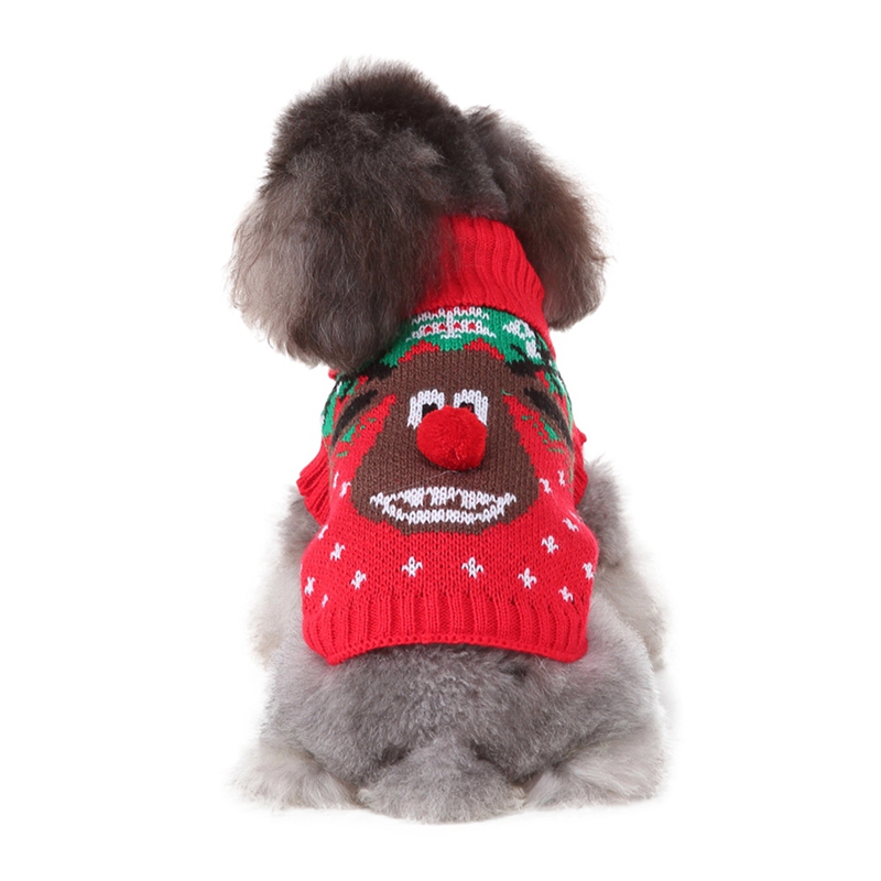 1pc Herfst Winter Trui Kerst Trui Grote Hond Sneeuwpop Truien Warme Doek PuppyCoat Jumper Truien: R / XL
