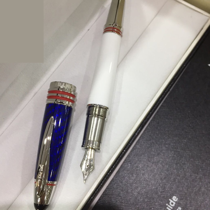 MB fountain pen JFK writer series carbon brazing commemorative high-end ink pen free box