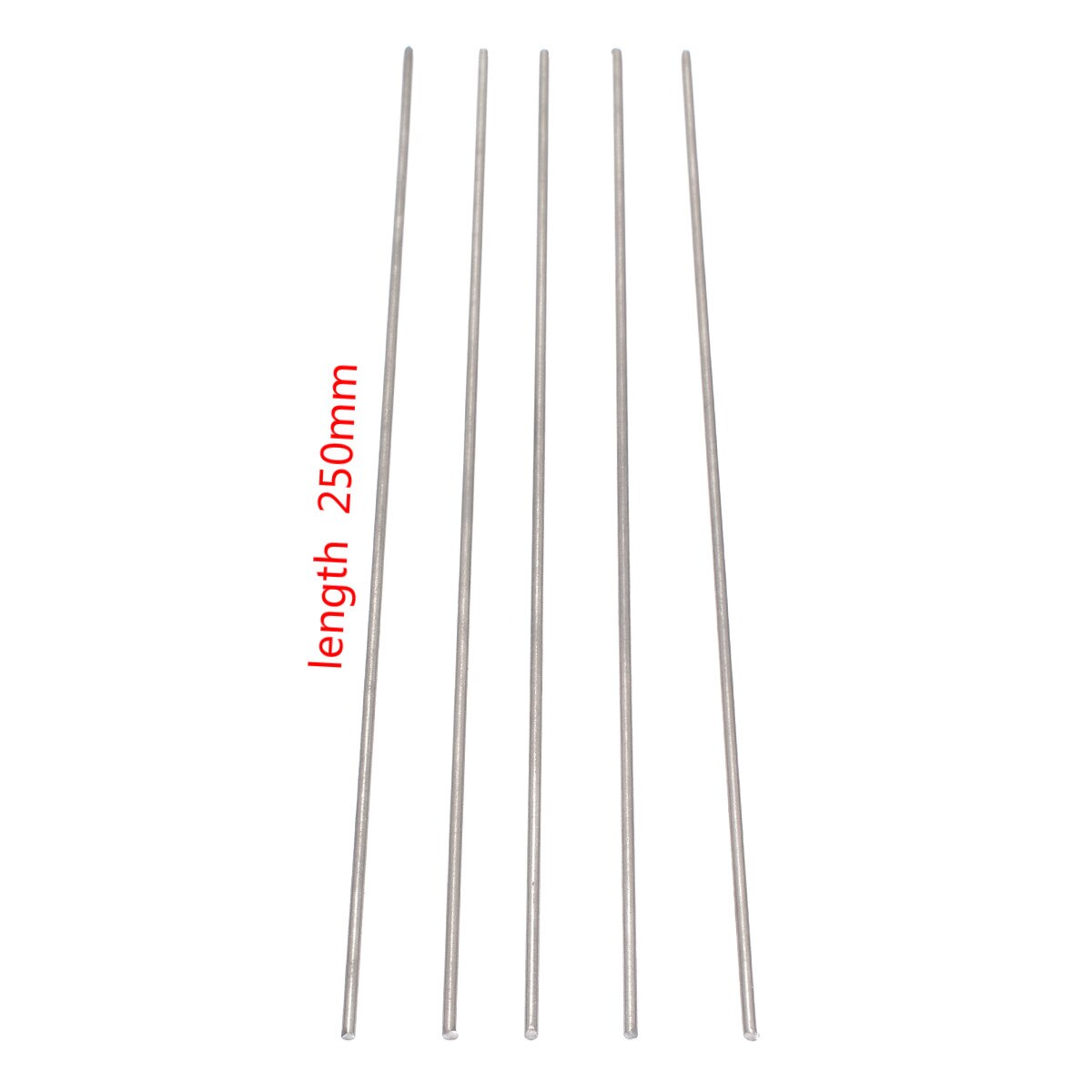 5pcs titanium rods and shafts with a diameter of 5mm and a length of 250mm for industrial tools