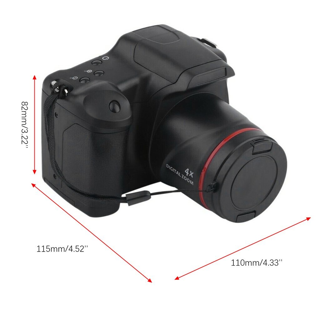 Digital SLR Camera - 1080P HD Video - 16x Optical Zoom - CMOS Sensor - SD Card Storage