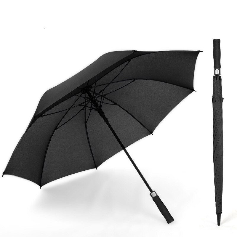 Umbrella Golf Umbrella Long Handle Umbrella High-end Men Increase Anti-storm Business Straight Male Umbrella Parasol Umbrella: Green