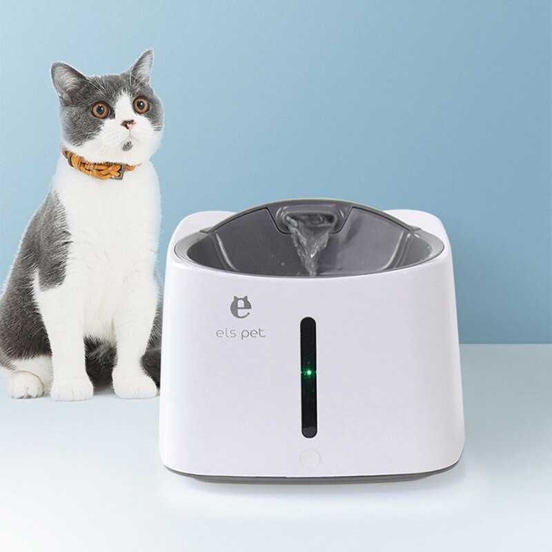 e els pet Infrared Sensor Auto On/Off Automatic Pet Water Fountain 50Oz/1.5L Water Bowl Dog Water Dispenser Drinking Fountain