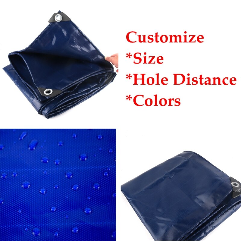 Thickness 0.48mm Blue PVC Tarpaulin Rainproof Cloth Garden Courtyard Thick Tarpaulin Rainproof Truck Waterproof Sunshade Cloth