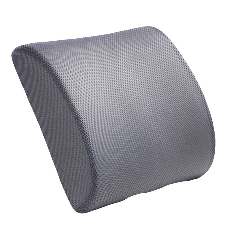 Memory Foam Lumbar Cushion Lower Back Support Pillow Posture Correcting Car Seat Home Office Chair