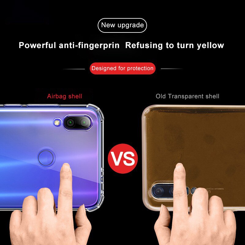 Voor xiaomi redmi note 7 pro 7a telefoonhoesje zachte siliconen flexibele achterkant voor rode mi note 7 pro 7 pro 7a shell tpu doorzichtige hoesjes