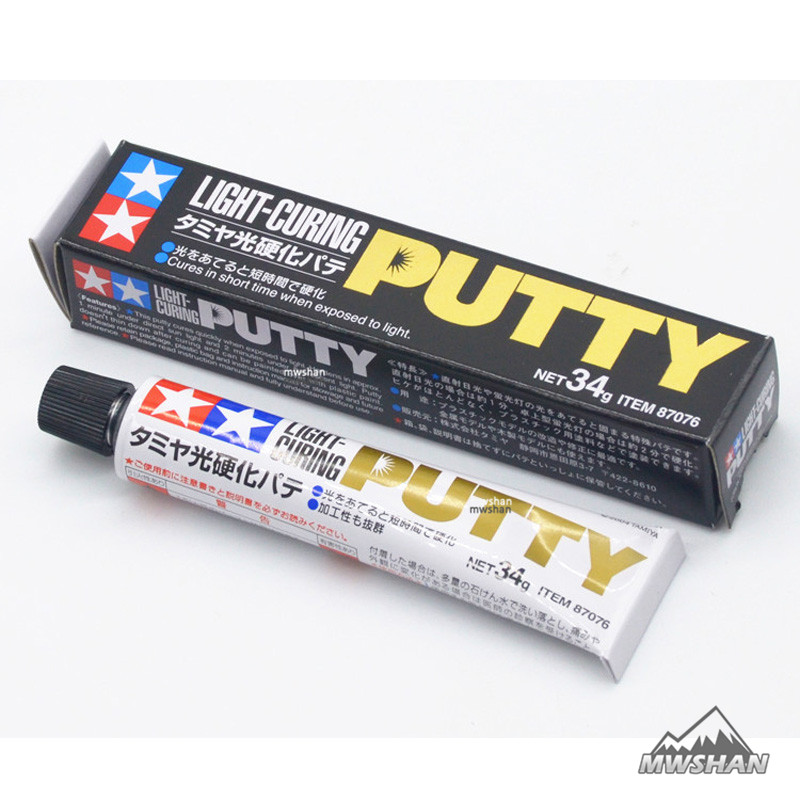 Tamiya 87076 lyshærdende spartelmasse til plastmodelsæt værktøj hobby-diy