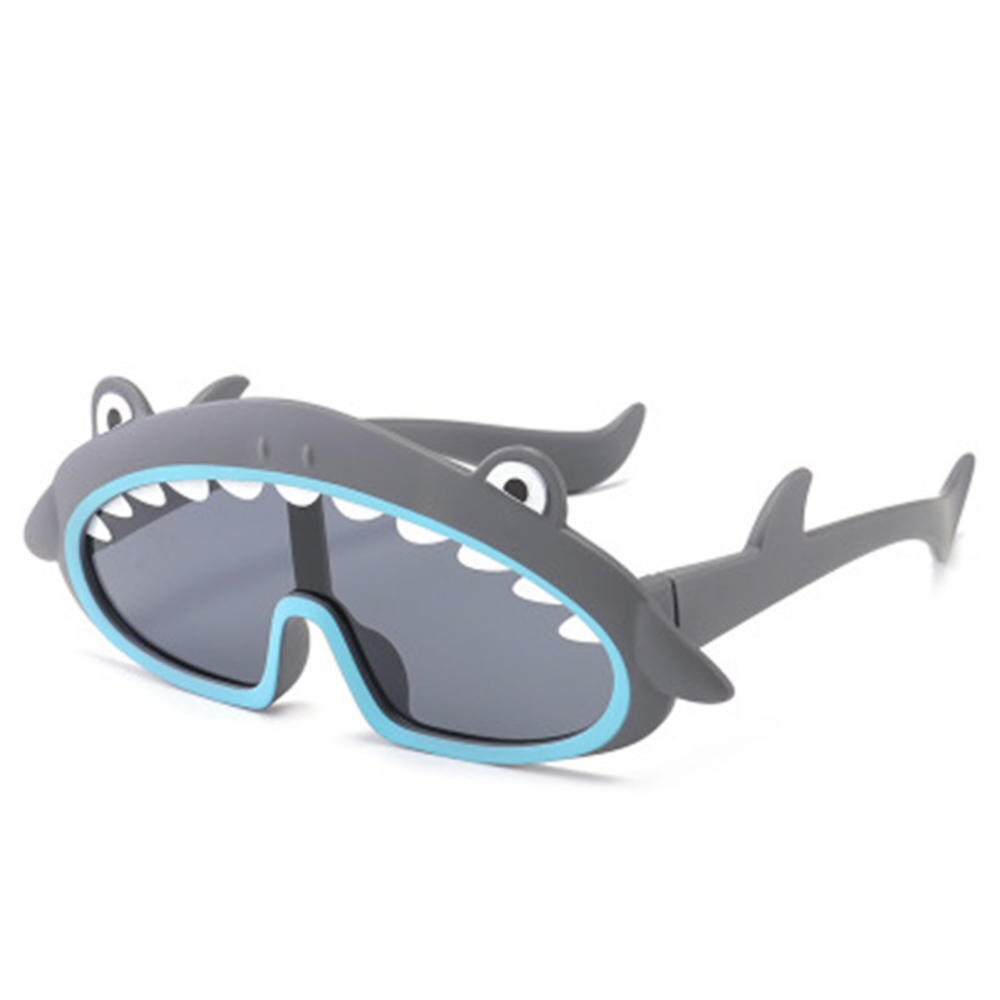 Nuevas gafas de sol polarizadas bonitas para niños, gafas de sol de tiburón de dibujos animados para niños, gafas de sol flexibles a la: 11