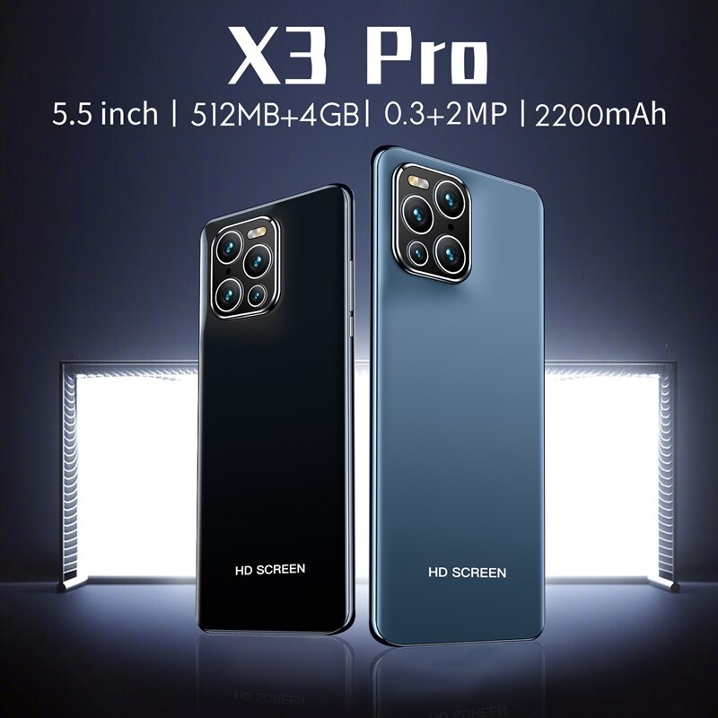 X3 Pro Smartphone 5.5 Inch MTK6572 Dual Core 512Mb Ram + 4Gb Rom Dual-kaart Dual Standby Android 4.0 Telefoon Eu Plug