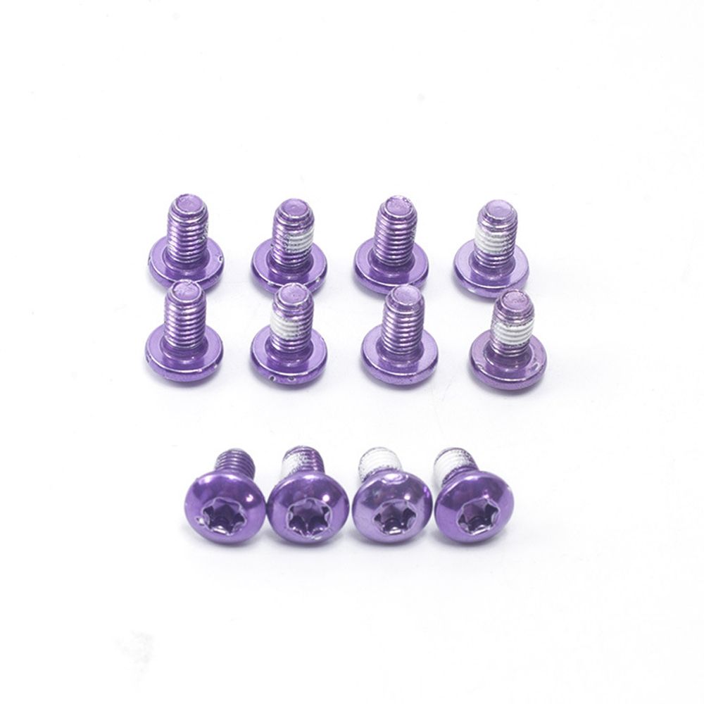 Mountain Bike 12PCS Bicycle Disc Brake Rotor T25 Torx M5x9mm Part Tool Fixing Screws T25 Screw Torx Bolts Bike Torx Screws