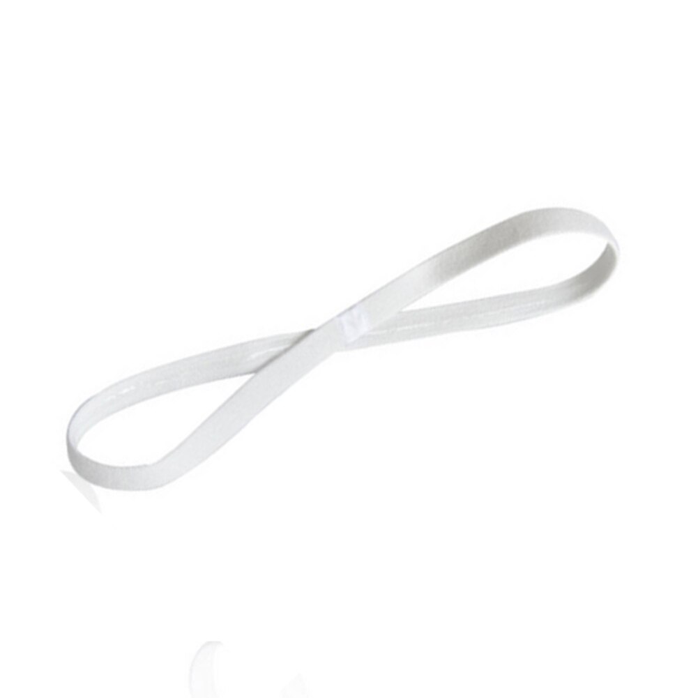 Snoep Kleur Rubber Touw Elastische Draad Koord Touw Rubber Band Elastische Stretch Koord Hoofdband Anti-Slip Yoga Sport Gym tool: WHITE