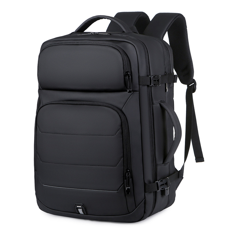 Expandable Men‘s 17 Inch Laptop Backpacks Waterproof Notebook Bag USB Schoolbag Sports Travel School Bag Pack Backpack For Male: Default Title