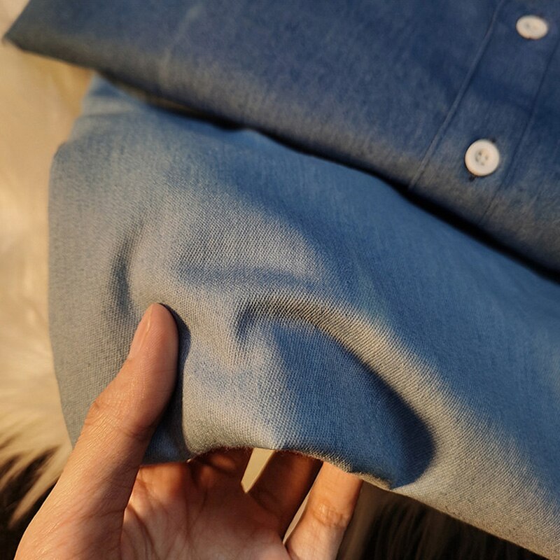 Chemise en Jean bleu pour hommes, vêtements de , nouvelle 2022
