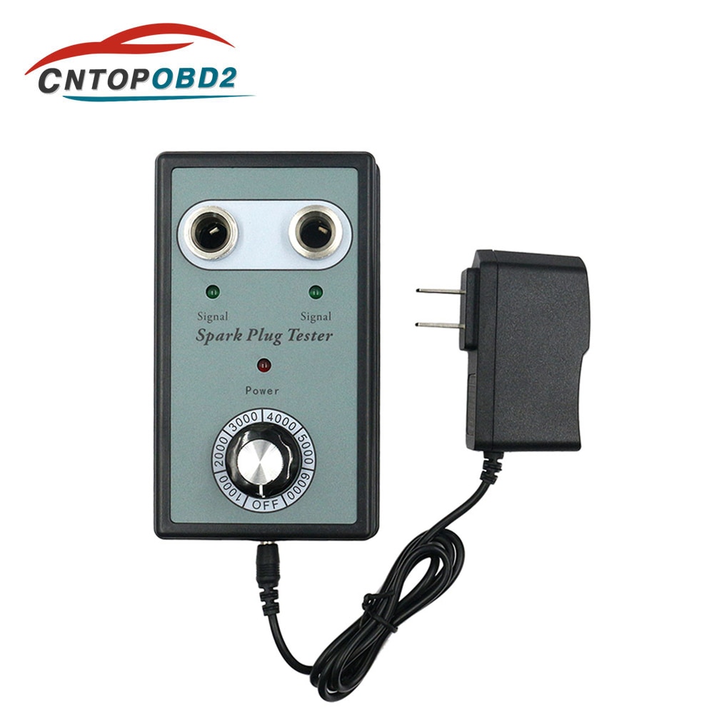 Dual Hole Analyzer Car Spark Plug Tester Ignition Testers Automotive Diagnostic Scanner For 12V Gasoline Vehicle Plug Analyzer