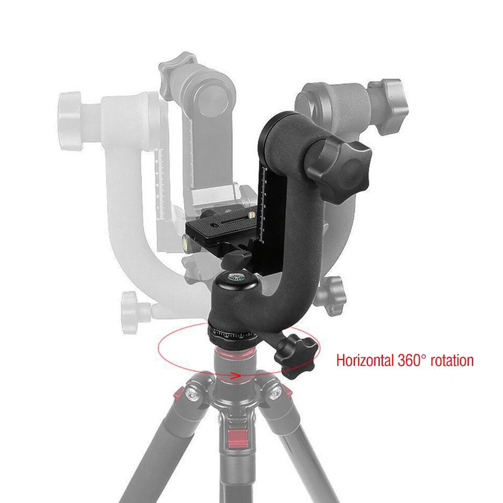 Aluminium Gimbal Stativ Kopf Berufs Schwere Metall Gimbal Kugelkopf für Teleobjektiv Vogel-beobachten Fotografie Kamera