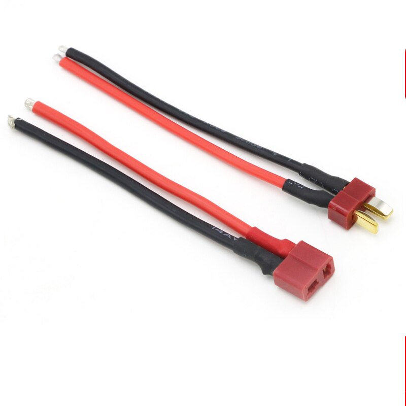 Enchufe macho hembra T XT60, conector con cable de silicona de 100mm 14AWG iMax b6, accesorio para carga de batería Lipo/ni-cd RC