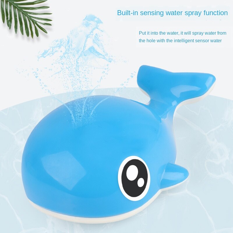 Babybadje Speelgoed, walvis Inductie Spray Water Speelgoed Met Led Licht Automatische Inductie Sprinkler Bad Speelgoed Bad Speelgoed Voor Peuters