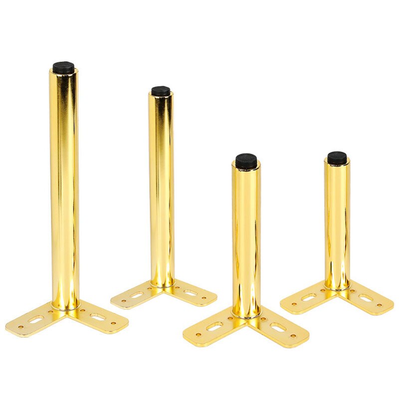 1/4PCS Adjustable Metal Furniture Legs Replacement for Sofa Office Couch Cabinet TV Stand Leg Black Iron with Screws