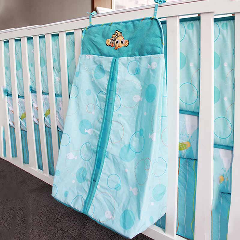 Organizador portátil para cuna de bebé, bolsa colgante para cama, bolsa de pañales bordada para recién nacidos, juego de cama para bebé, bolso para pañales infantiles, Organizador: G