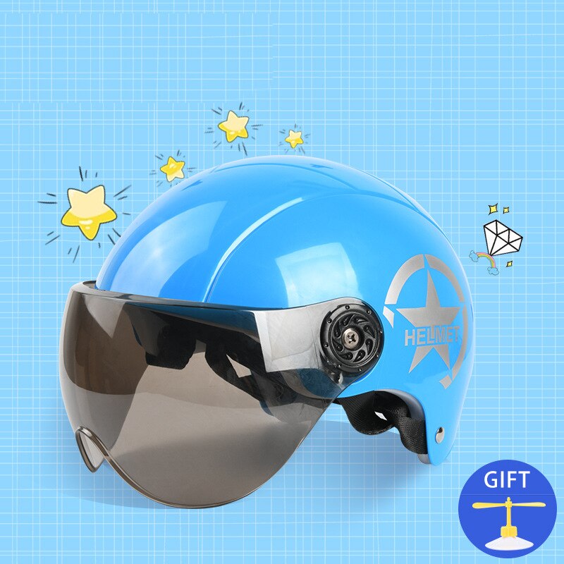 GOPLUSS Kid Safety Bike Helmets High Density PC Cartoon Skating Child Cycling Riding Kids Bicycle Helmets Skiing Safety Helmet: Blue