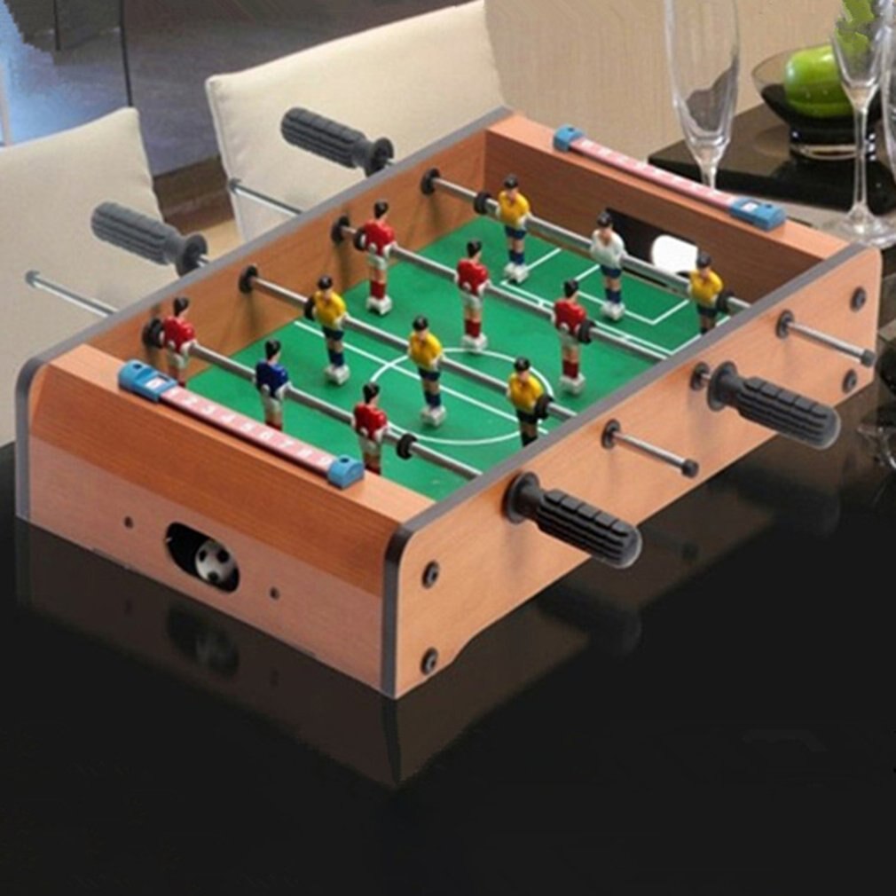 Mini Tabletop Foosball Table-Portable Table Football Soccer Game Set w/ 2 Balls & Score Keeper for Adults Kids