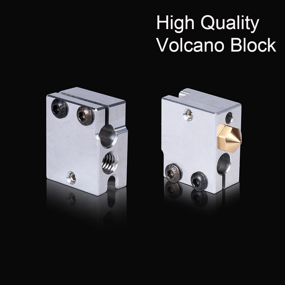 Bloc de chauffage de volcan de pour E3D volcan Hotend V6 extrudeuse Fit PT100 capteur thermistance pièces d'imprimante 3D bloc chauffant