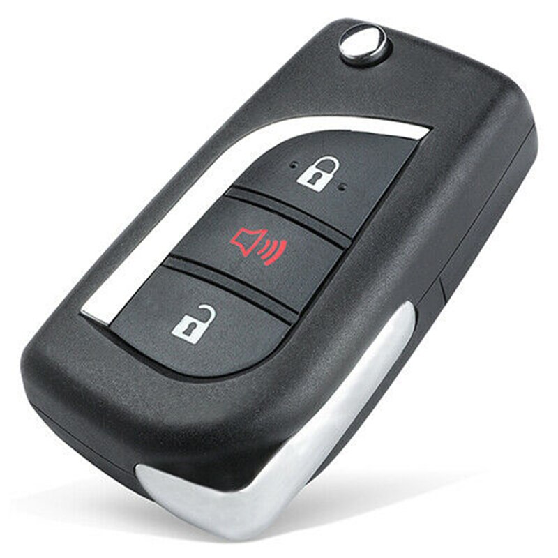 KEYECU Upgraded Flip Remote Control Key With 3 Button & 312MHz & 4D68 Chip - FOB for Lexus LX470 GX470 RX300 FCC ID: HYQ1512V