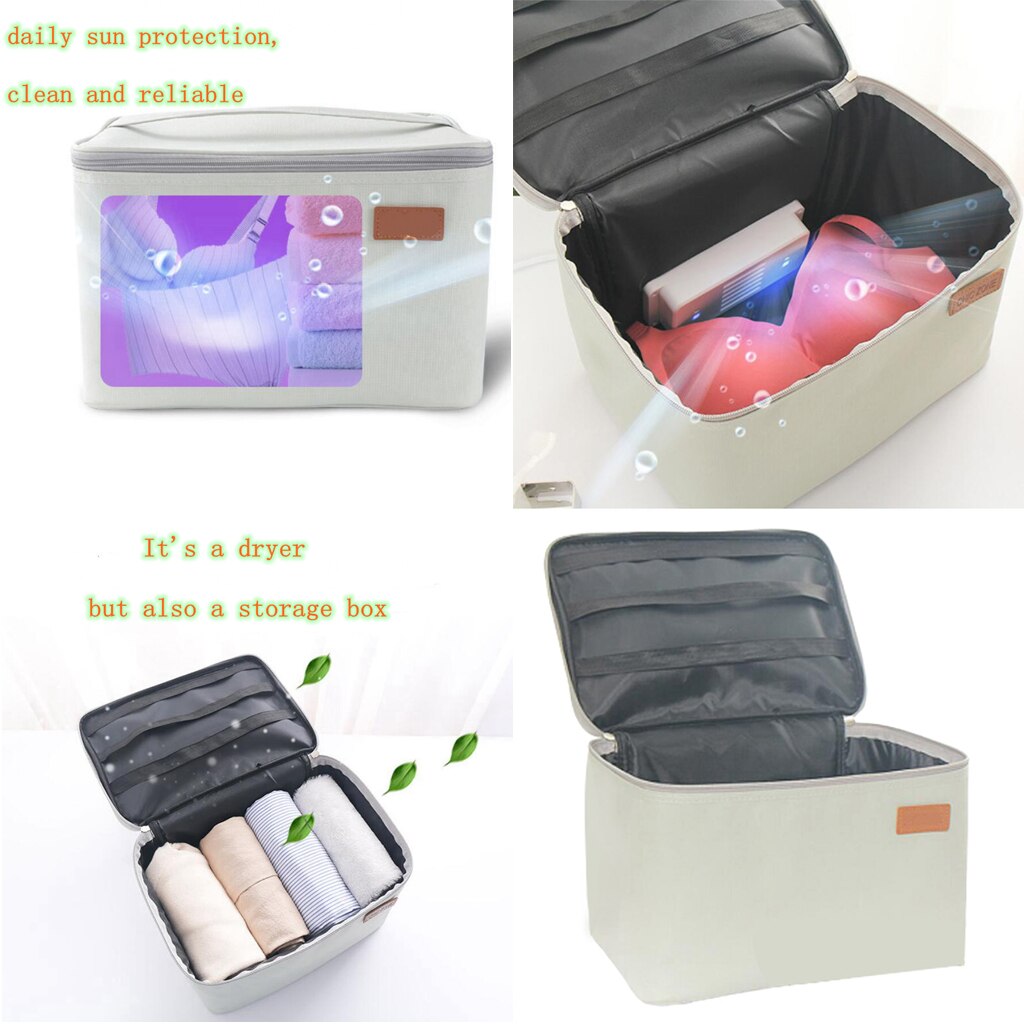 Borsa per disinfezione UV portatile intimo scatola sterilizzatore occhiali asciugamano borsa antibatterica borsa da viaggio portatile