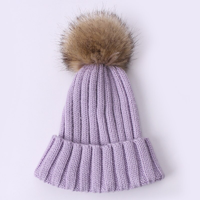 Bonnet en fausse fourrure pour fille, Style, à la , hiver, printemps,: G
