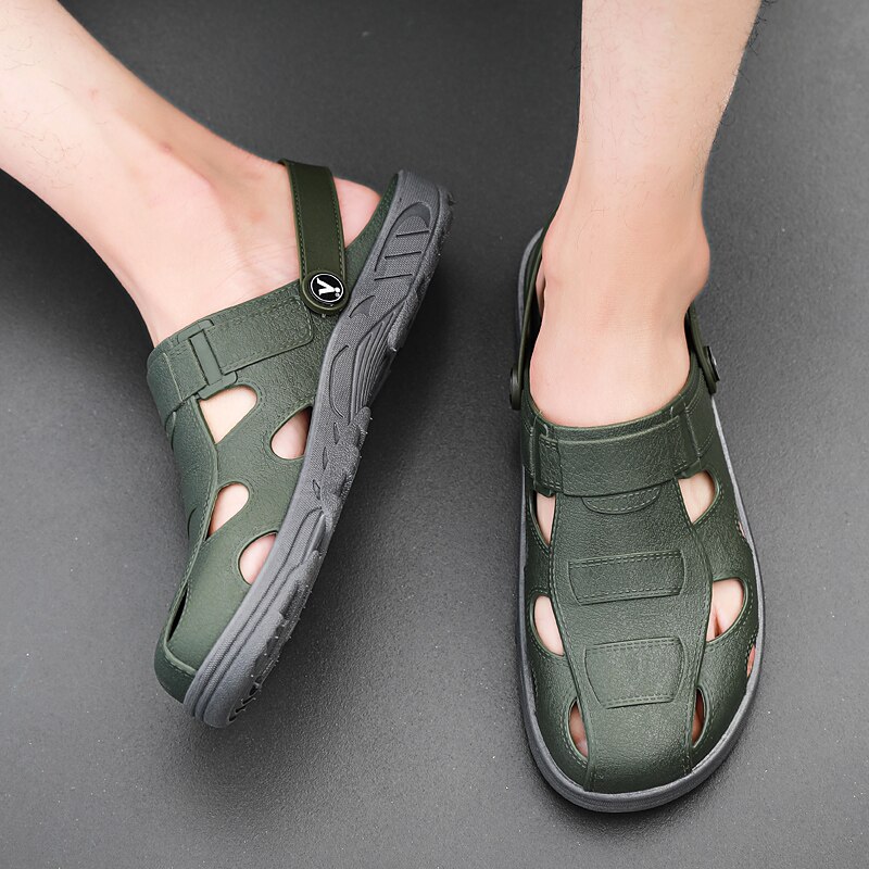 Hål skor herr herr sandaler träskor sandalier hombre skor sandler herr sandaler herr tofflor sommar sandal