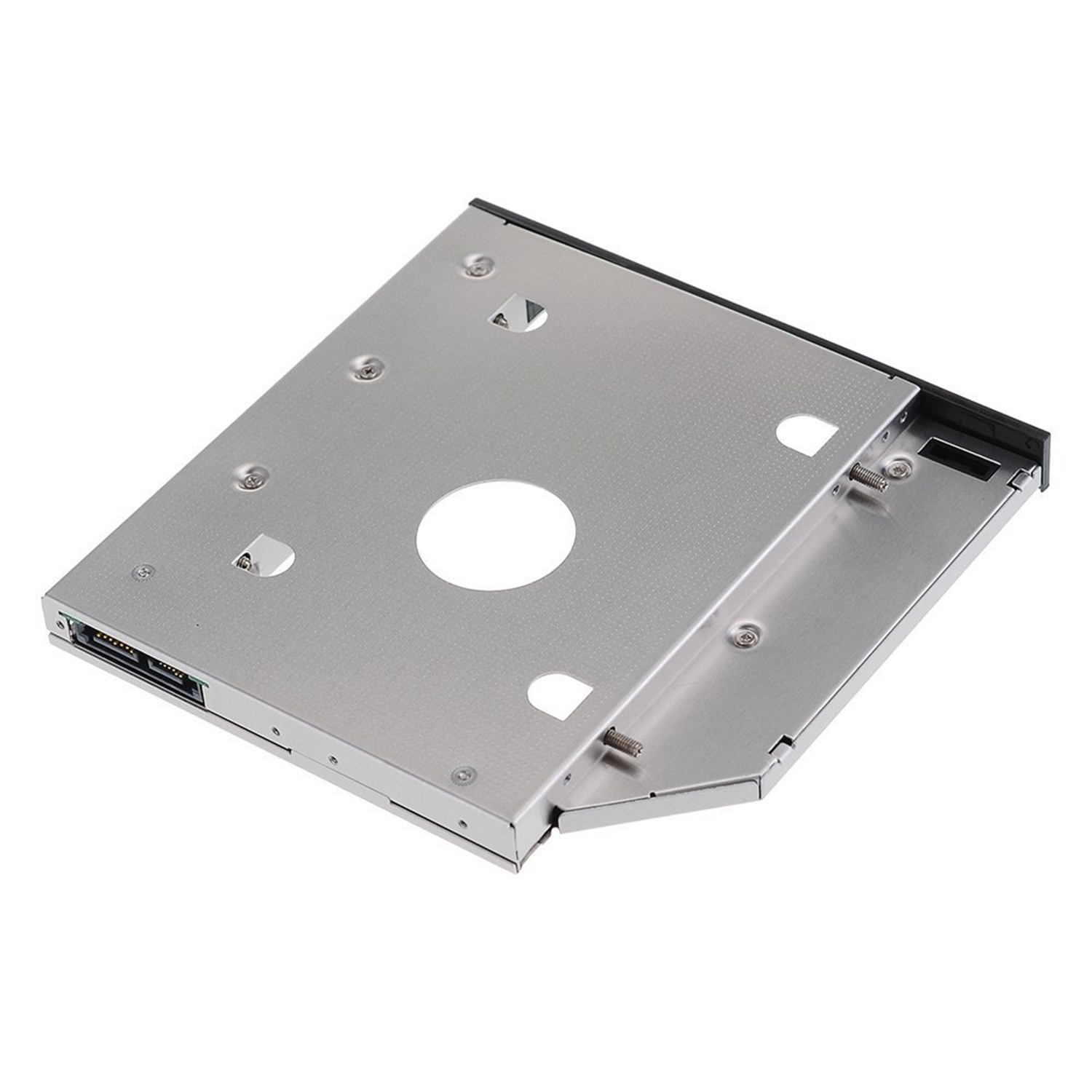 Besegad – disque dur SSD SATA à SATA en aluminium, 2.5 pouces, boîtier adaptateur pour caddie, 12.7mm, pour DVD CD-ROM Optibay