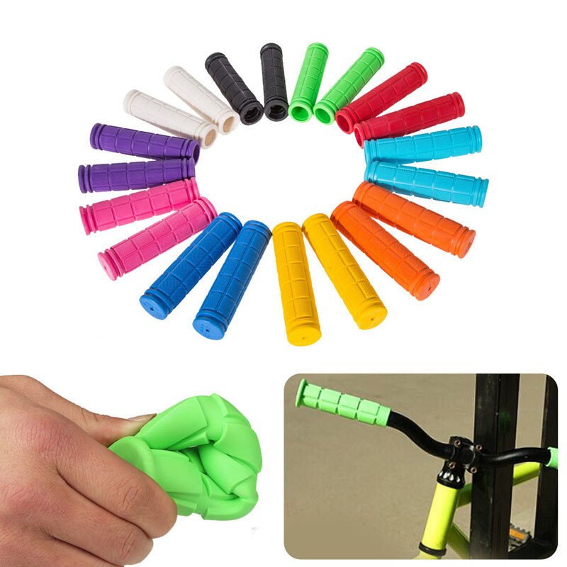 BMX MTB Cycling Mountain Bicycle Scooter Bike Handle Bar Rubber Soft End Grip